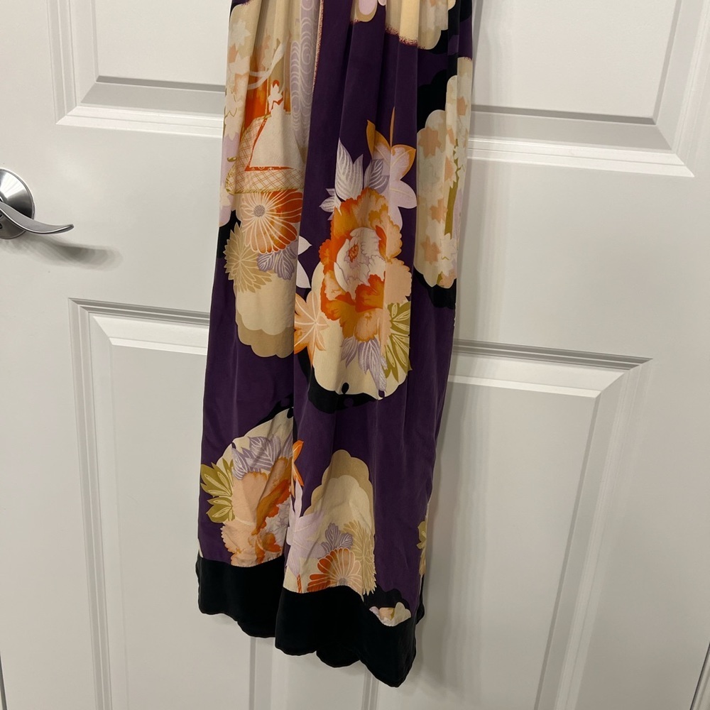 Anthropologie Coreylynncalter Purple Floral Midi Dress - Picture 6 of 6